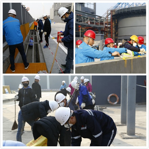 熱火朝天！集團(tuán)總部140余人到股份公司氯堿分廠開展勞動(dòng)(圖2)